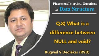 DS Question 8 What is a difference between NULL and void [upl. by Duncan340]