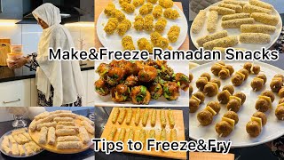 My Pre Ramadan preparation 2024✨🌙MakeampFreeze Iftar2024Snacks for RamadanbyJamshi recipes [upl. by Neslund]