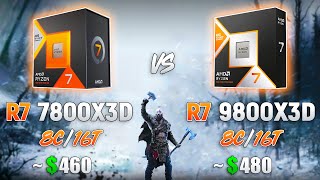 Ryzen 7 9800X3D vs Ryzen 7 7800X3D  Test in 10 Games [upl. by Massimiliano]