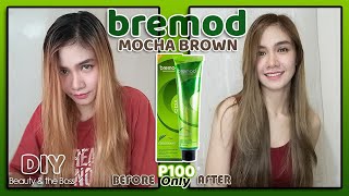 DIY Hair Color At Home  Bremod Mocha Brown  No Bleach  Criscel Diano [upl. by Adriana]