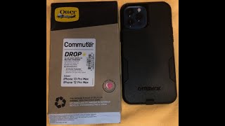 OtterBox iPhone 12 13 Pro Max Commuter Series Case BLACK slim tough pocketfriendly port protection [upl. by Sophey]