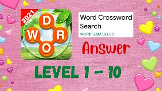 Word Crossword Search  Level 110  TUTORIAL  ANSWER wordcrosswordsearch tutorial answer [upl. by Ifen]