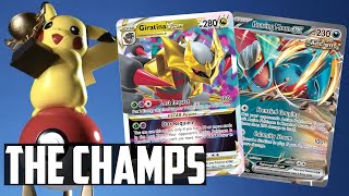 1st Place Giratina VSTAR Deck with Roaring Moon  Pokemon TCG Deck List  Matches [upl. by Neelon]