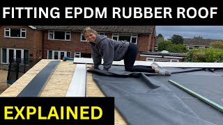 DIY How to Install an EPDM Rubber Roof On A Garden Room [upl. by Burnsed]