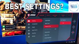 MSI OPTIX MAG241C monitor settings [upl. by Kast]