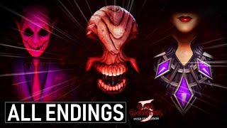 Dark Deception Chapter 5  All 4 Endings Good Bad True SRank  2 Extra Endings Explained [upl. by Anived407]