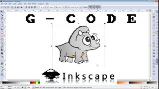 How to make GCODE file of any image for CNC machine INKSCAPE [upl. by Goodyear606]