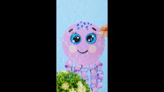 Lets Make Cutest Octopus Craft from Paper kidscraft [upl. by Noremak]