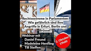 Webinar Rechtsextreme in den Parlamenten [upl. by Frederiksen337]