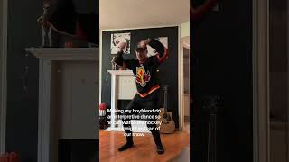 My Girlfriend Made me do a Interpretive Dance to Watch Hockey funny dance shorts [upl. by Eittocs]