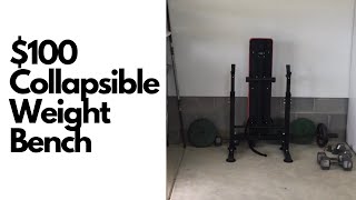 Collapsible Weight Bench Assembly  Garage Clutter Solutions [upl. by Aivatnuhs]