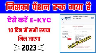 Bihar Pension EKYC Kaise Kare  vridha pension kyc kaise kare 2023  ELabharthi EKYC Online [upl. by Honebein671]