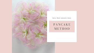 Learn the Pancake Method to Create a Wreath Base Using Deco Mesh [upl. by Yrehcaz]