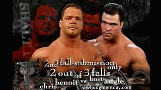 The Story Of Chris Benoit vs Kurt Angle《Judgement Day 2001》 [upl. by Garrek]