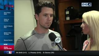 San Francisco Giants catcher Buster Posey shares his appreciation for Atlanta Braves organization [upl. by Jeannie799]