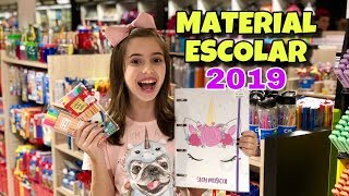 COMPRANDO MEU MATERIAL ESCOLAR 2019 [upl. by Swanhildas681]