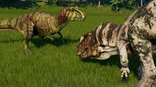 Jurassic World Evolution  Metriacanthosaurus vs Ceratosaurus 1080p 60FPS [upl. by Otrebogad]