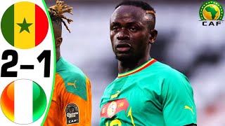 Senegal vs Ivory Coast 21  All Goals and Highlights  2024 🔥 MANE [upl. by Slavic]