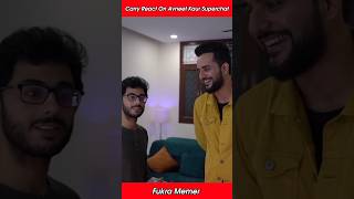 CarryMinati Reaction On Avneet Kaur Superchat 😂 shorts carryminati fukrainsaan [upl. by Adrienne364]