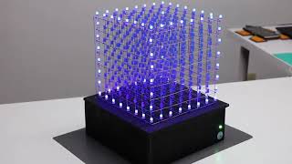 8x8x8 LED CUBE WITH ARDUINO UNO  TECH VIRUS 2019 [upl. by Ecnarf]