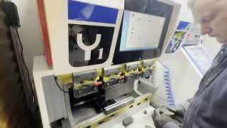 Rongwin cnc servo electric press brake with touch screen controller 30t 1000mm wide [upl. by Pfister415]