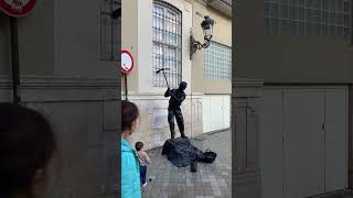 Living Statue Performer in Málaga’s Historic Center 🎭✨ [upl. by Elwyn]