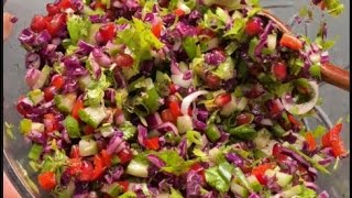 Mix Vegetable salad  Finally Chopped Crunchy Salad Recipe  Ageema’s Recipe [upl. by Gnoht]