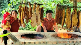 FULL VIDEO  120 Days Cooking with the small family Preserve corn Make smoked pork Wate tank [upl. by Buderus]