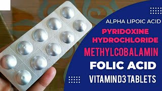 Alpha Lipoic Acid Pyridoxine Hydrochloride Methylcobalamin Folic Acid amp Vitamin D3 Tablets Hindi [upl. by Suirtimed]