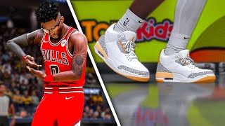 LeVertical James Retro Jordan 3 Craft 20 GAME WIN STREAK NBA 2K24 PS5 ROAD TO GOAT 29 [upl. by Aicercul]