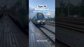 Type 74 fra Fredrikstad til Sarpsborg  RE20 trainspotting railway train norge rail railroad [upl. by Donell]