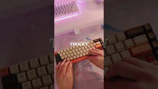 This THOCKY Keyboard Sounds Amazing mechanicalkeyboard keyboard customkeyboards [upl. by Tronna]