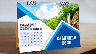 Professional Desk Calendar Design Free PSD [upl. by Annauj820]