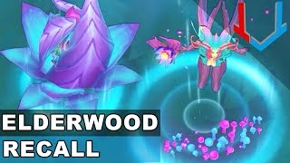 All ElderwoodBlossomLotus Skins  RECALL Animations League of Legends [upl. by Stanhope50]