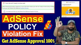 We’ve found some policy violations on your site 100 SOLUTION  AdSense Policy Violation FIX [upl. by Clarine341]