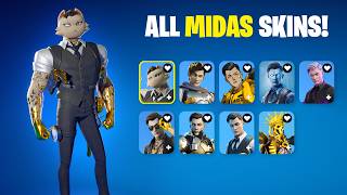 Evolution All Midas Skins in Fortnite Season 12  Season 32 [upl. by Luana116]