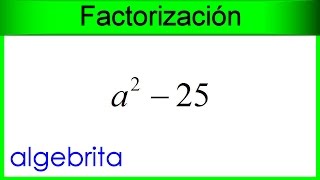 Factorizar una diferencia de cuadrados perfectos Factorización 88 [upl. by Neffirg]