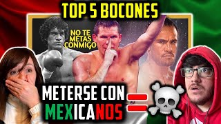 ARGENTINOS REACCIONAN A 🥊 TOP 5 BOXEADORES BOCONES CALLADOS POR MEXICANOS  ENVIDIAMOS MEXICO [upl. by Lesirg]