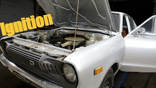 Datsun 120Y  Points and condenser [upl. by Lady]