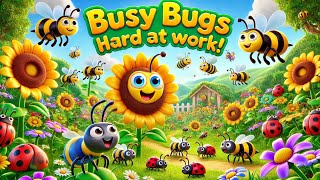 Fun Bug Song for Kids  Learn About Bugs  Nursery Rhymes amp Kids Songs  Kindergarten [upl. by Gabriellia32]