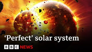 Perfect solar system found in search for alien life  BBC News [upl. by Dalpe134]