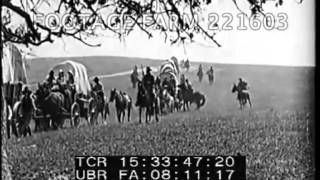 1800s Covered Wagon Train 22160307  Footage Farm [upl. by Flavia]