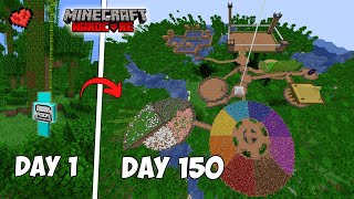 I Survived 150 Days in Jungle Only World in Minecraft Hardcore [upl. by Conrade705]