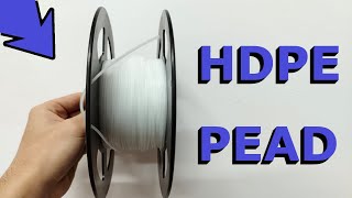 Extrusión de filamento 3D HDPE  PEAD [upl. by Nnylkcaj]