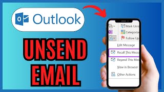 How to UNSEND EMAIL in OUTLOOK 2024 [upl. by Uhile]