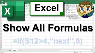 Display All Formulas in Excel [upl. by Reginnej]