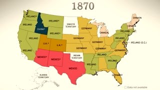 Americas Sources of Immigration 1850Today [upl. by Nyrac]