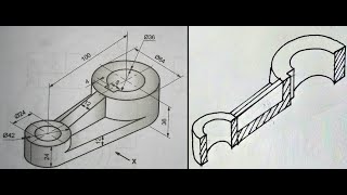 93 Practice of Sectional Views Full Sectioning2 [upl. by Terryl]