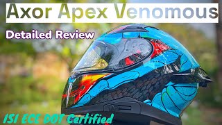 Axor Apex Venomous helmet  Dual Visor Helmet  Review [upl. by Ydurt657]