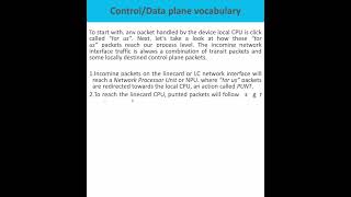 Control and Data Plane packet flow in smart switchFlow of Packet in a smart switch switch [upl. by Alemak]